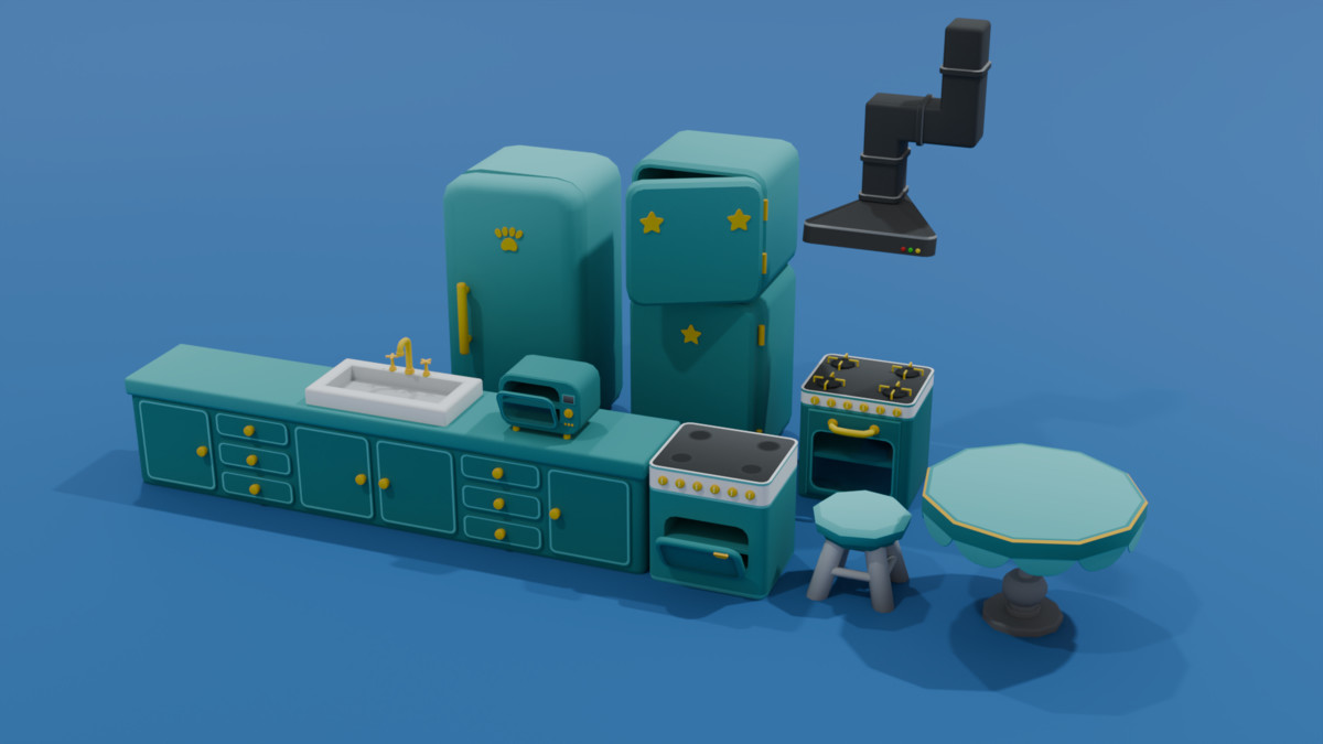 Cartoon Kitchen Package