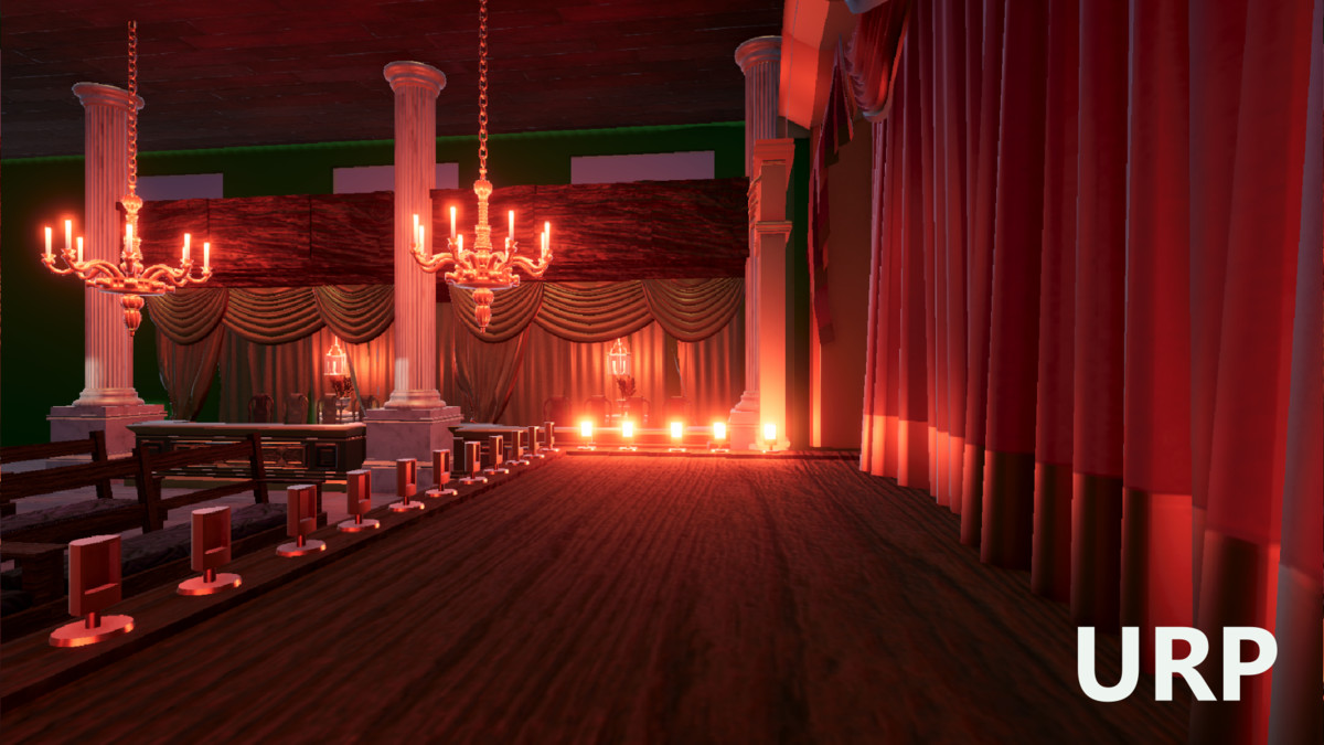 Virtual Classic Theater Stage 3D Model