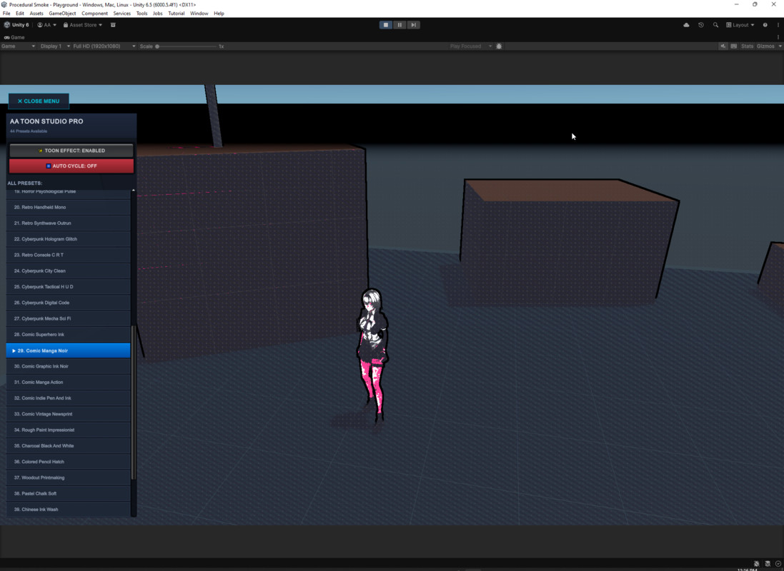 AA Toon Studio Pro — Stylized Post Processing & Toon Shader System