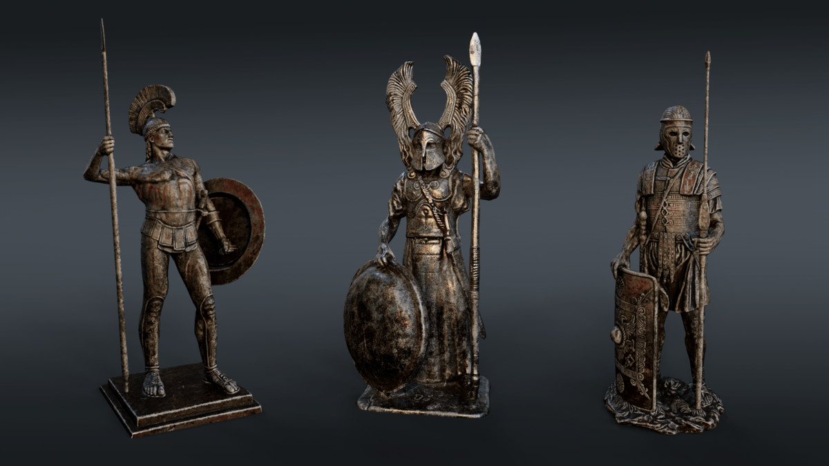 Warrior Statues - Collection (URP)
