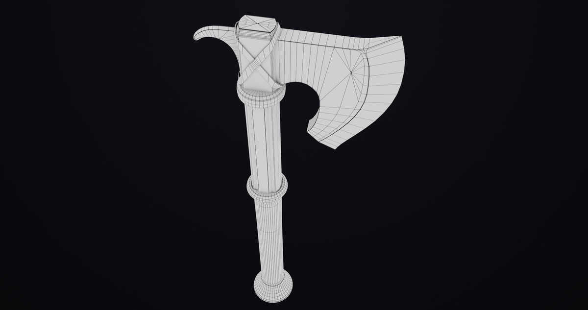 Battle Axe 14 Blue URP HDRP Textures