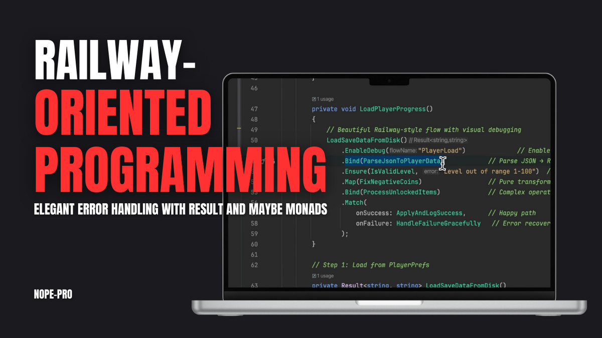 NOPE-PRO V2 | Fastest Railway-Oriented Programming with Visual Debugger