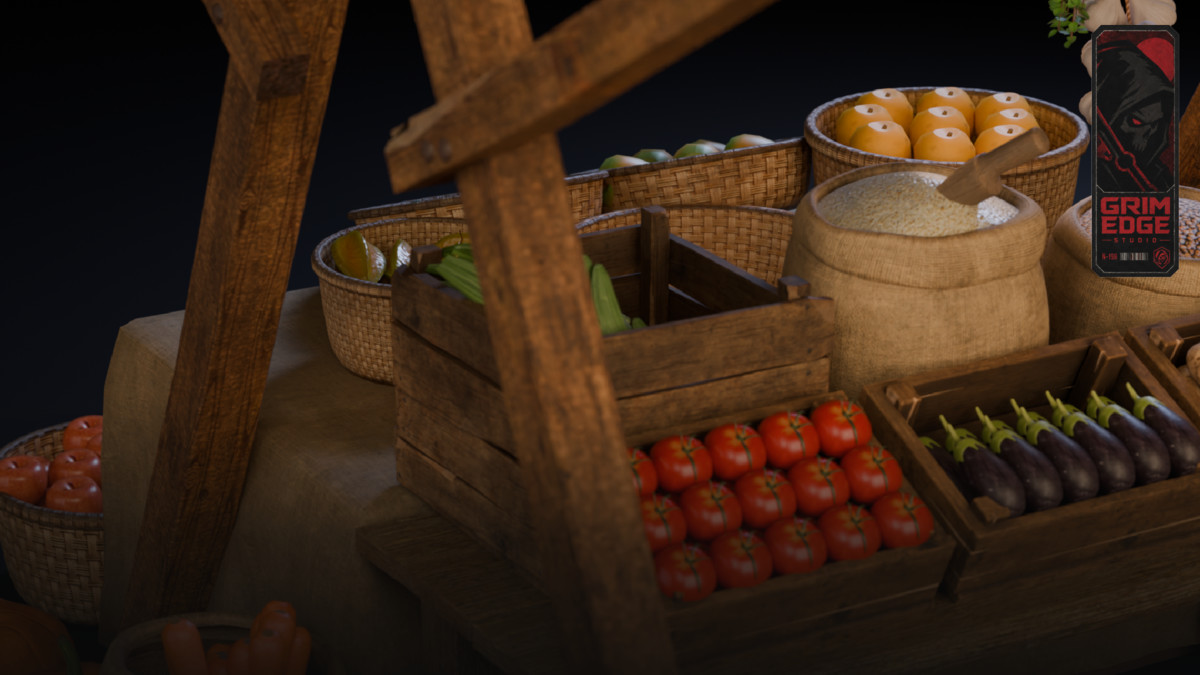 Medieval Grocery Stall