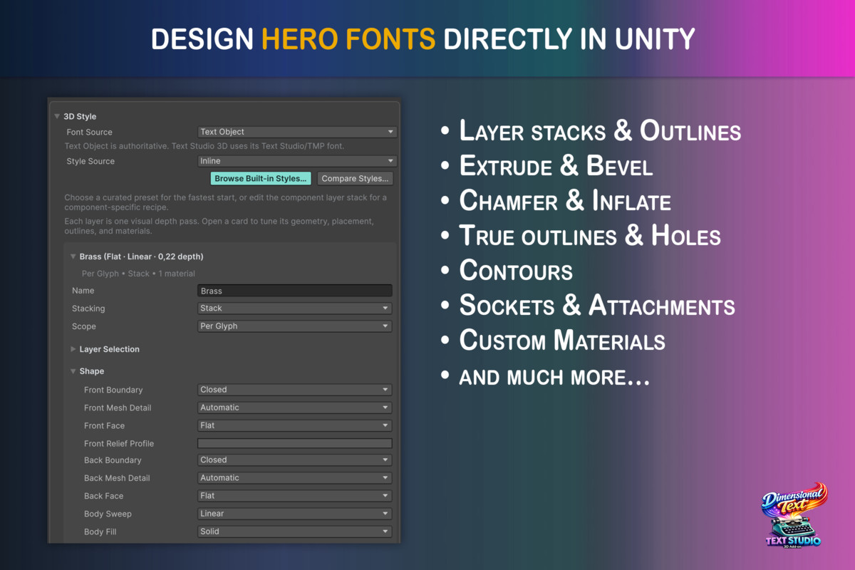 Text Studio 3D - Animated 3D Text & Typography for Unity, image 12