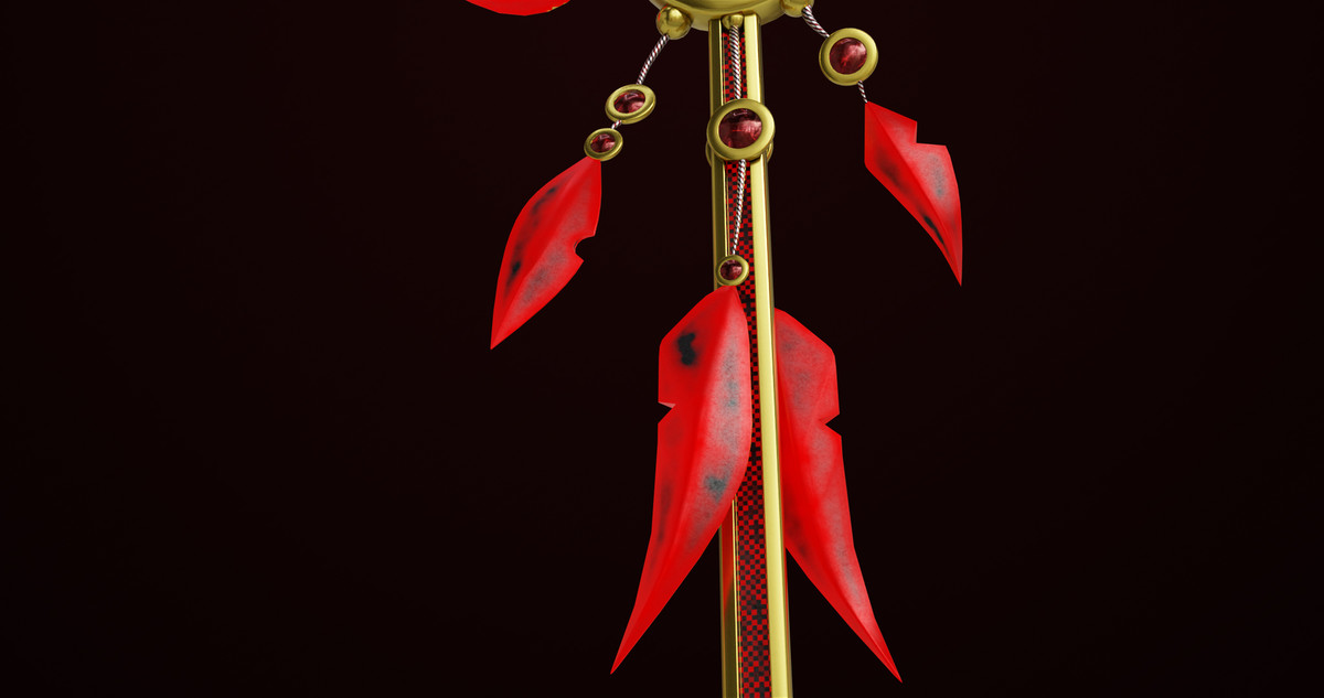 Fantasy Trident 08 Red URP HDRP Textures