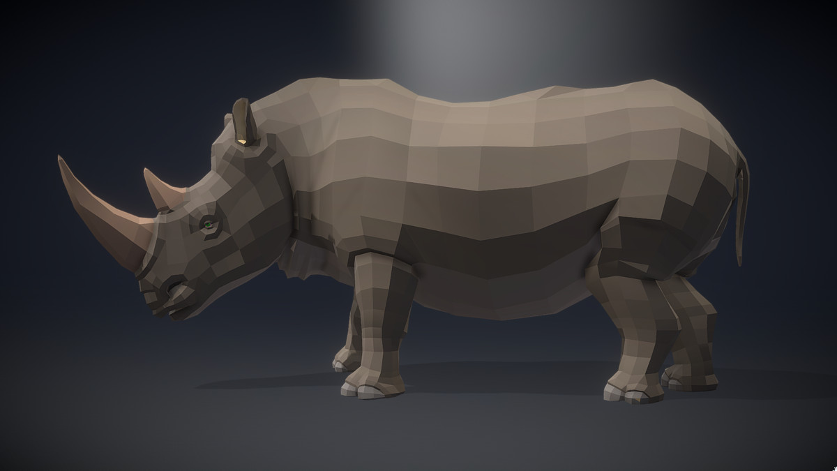 Poly Art: Rhino