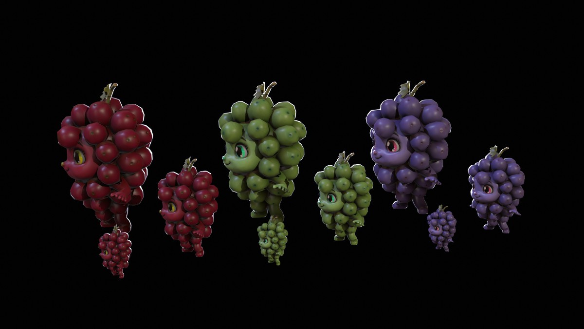 Chibi Fruit Grape Two