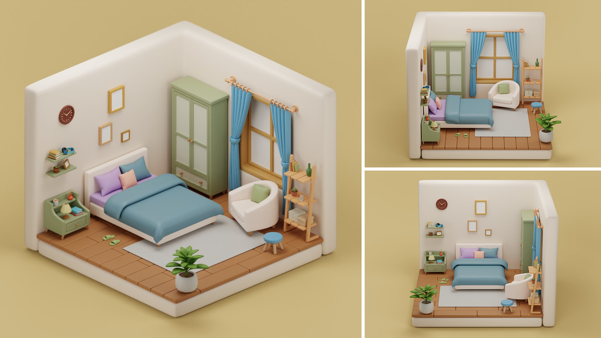 Cozy Room Props Plus Bundle - Interior Props & Modular Parts