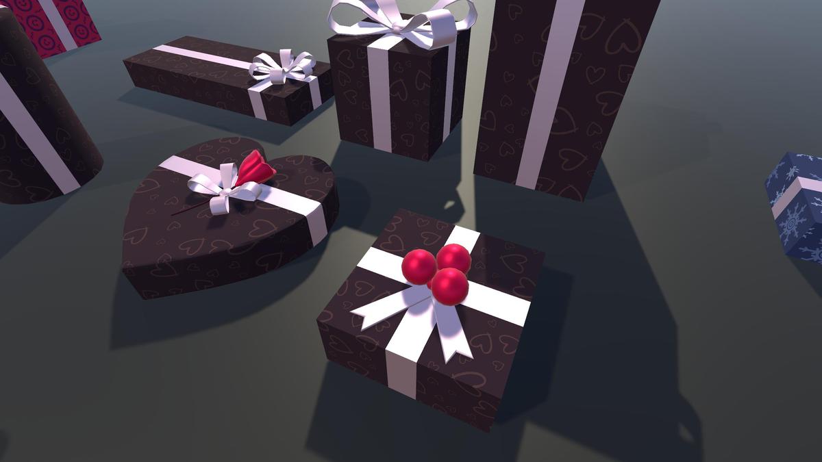 Gift Boxes with Magical Shader (Burn & Reveal)