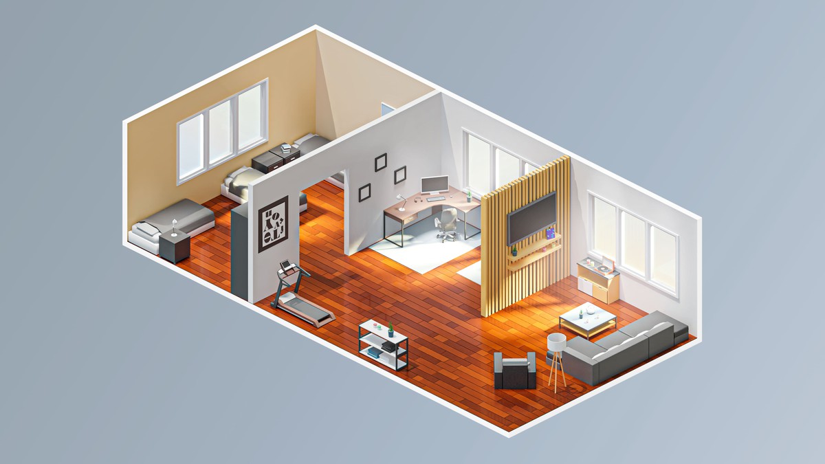 Interior 6 - Low Poly 3D Models Pack