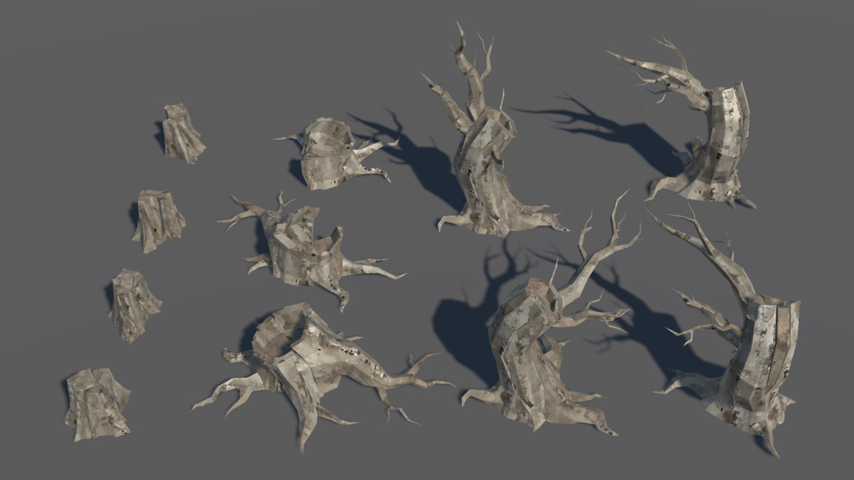 LowPoly Nature DeadTree