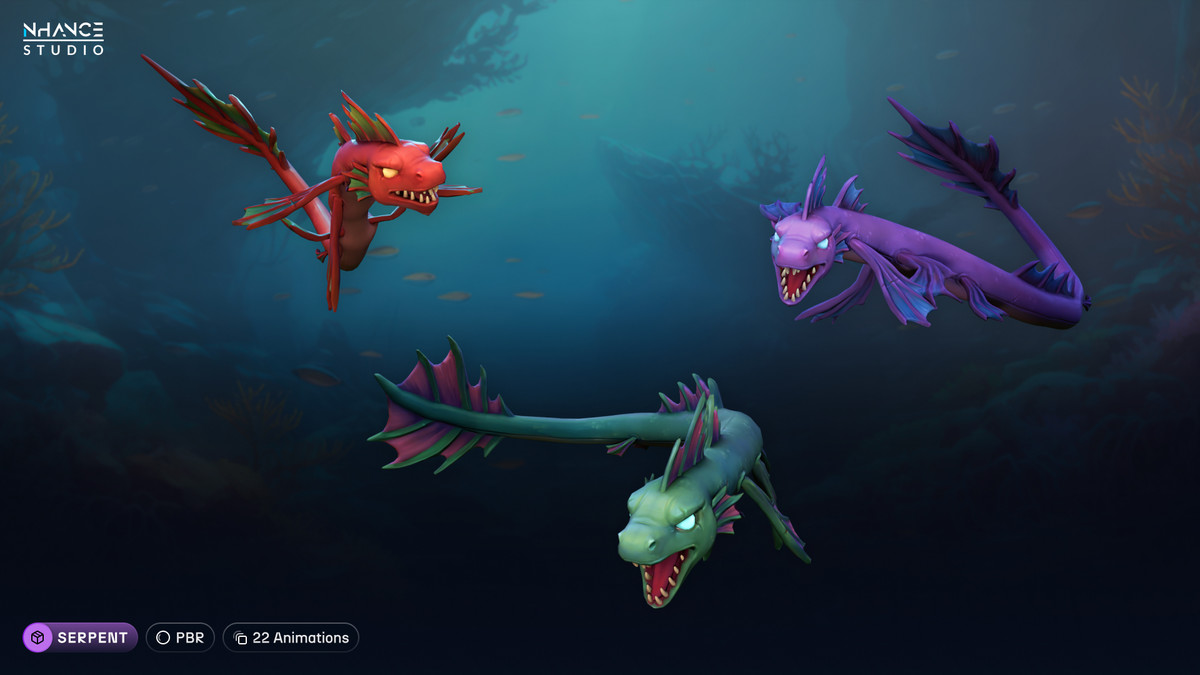 Stylized Sea Animals Bundle