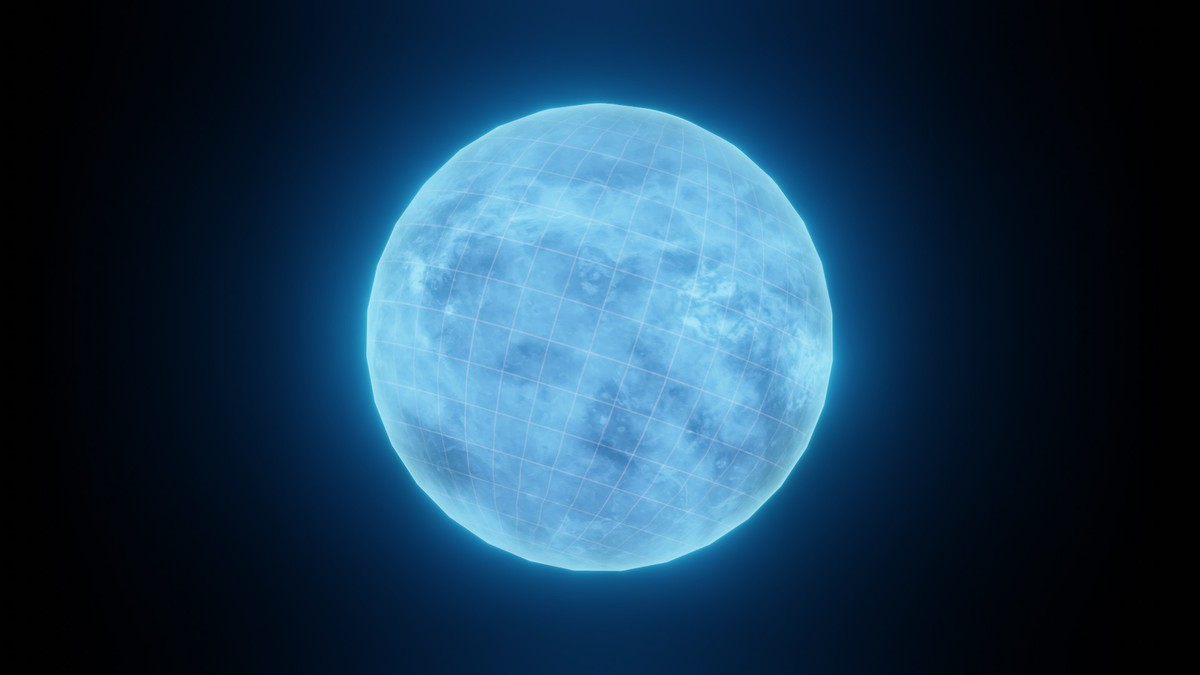 Holographic Solar System Sci-Fi 3D Model