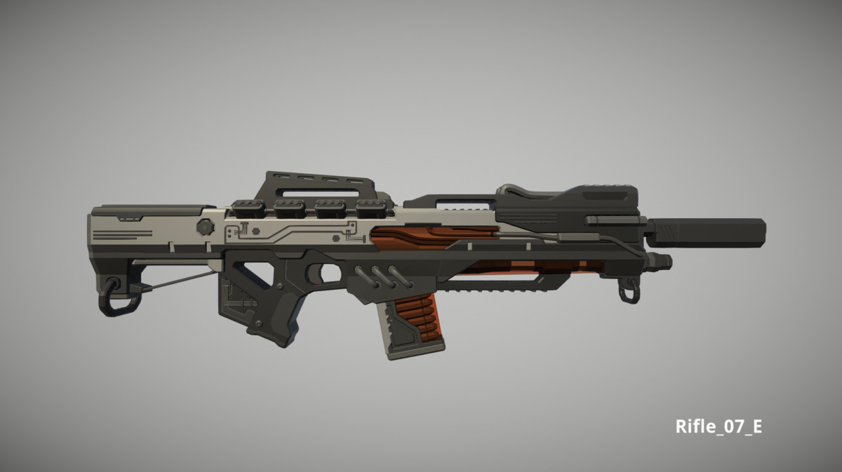 Cyberpunk Armory - Low Poly