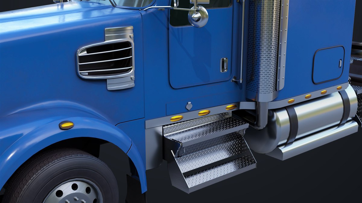 Heavy Truck Chassis 07 Blue and Green URP HDRP Textures