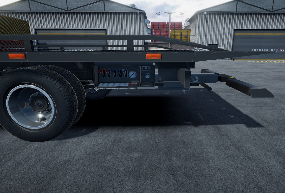 Rollback towing truck