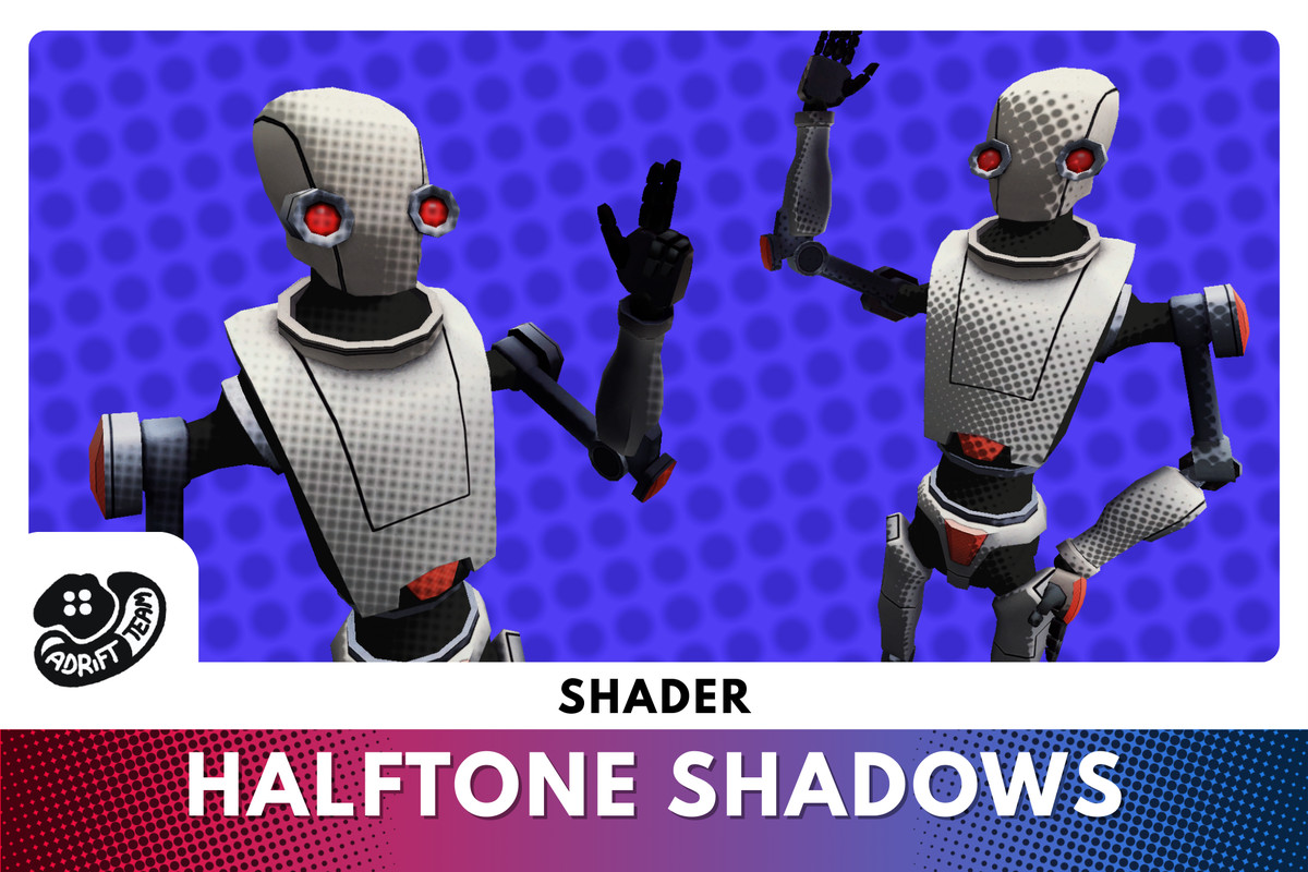 Halftone Shadows Shader