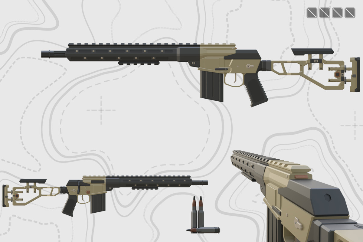 Low Poly Weapon Bundle Pack Fin