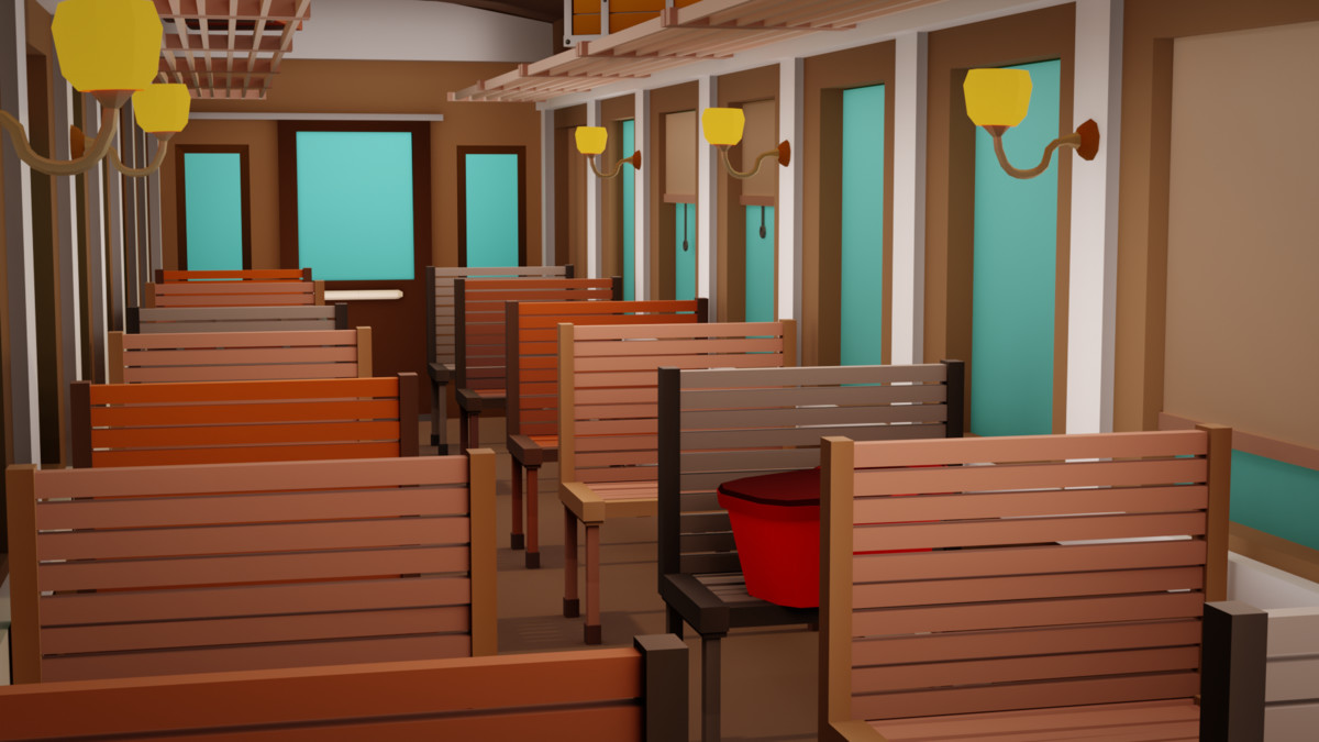 Low Poly Wild West Train Pack