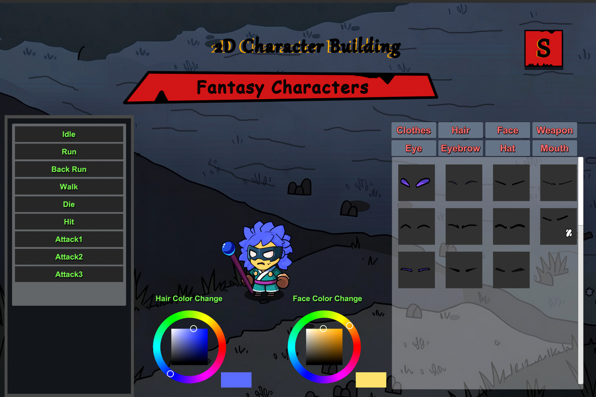 2D Character Building - Fantasy Characters