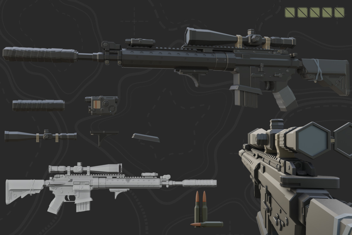 Low Poly Weapon Bundle Pack V