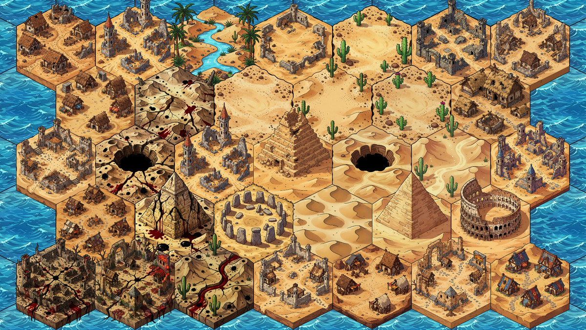 Ultimate Hex World Tiles Pack - Triple Realms Edition