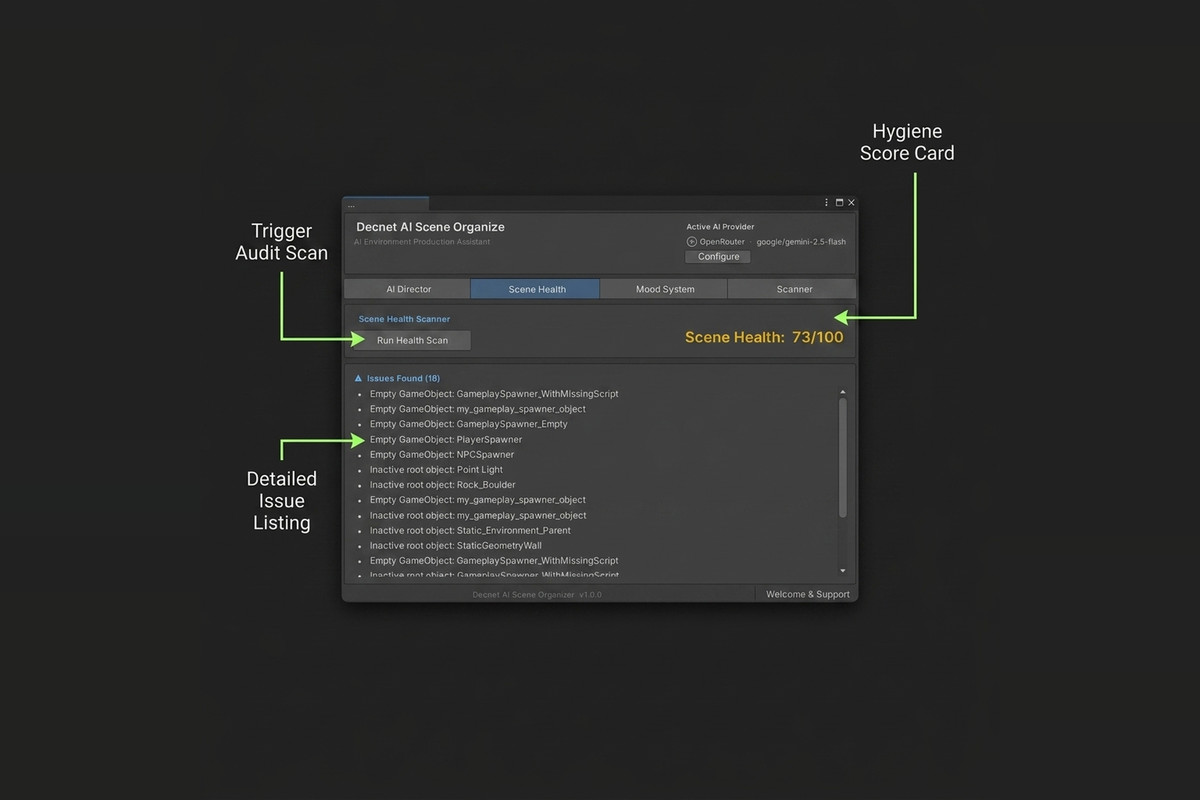 AI Scene Organizer - Intelligent Hierarchy Cleanup & Workflow Automation
