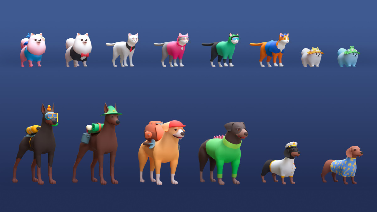 Pets Mini - Low Poly Animated Animals Pack