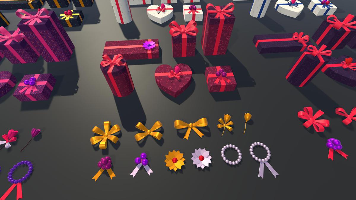 Gift Boxes with Magical Shader (Burn & Reveal)