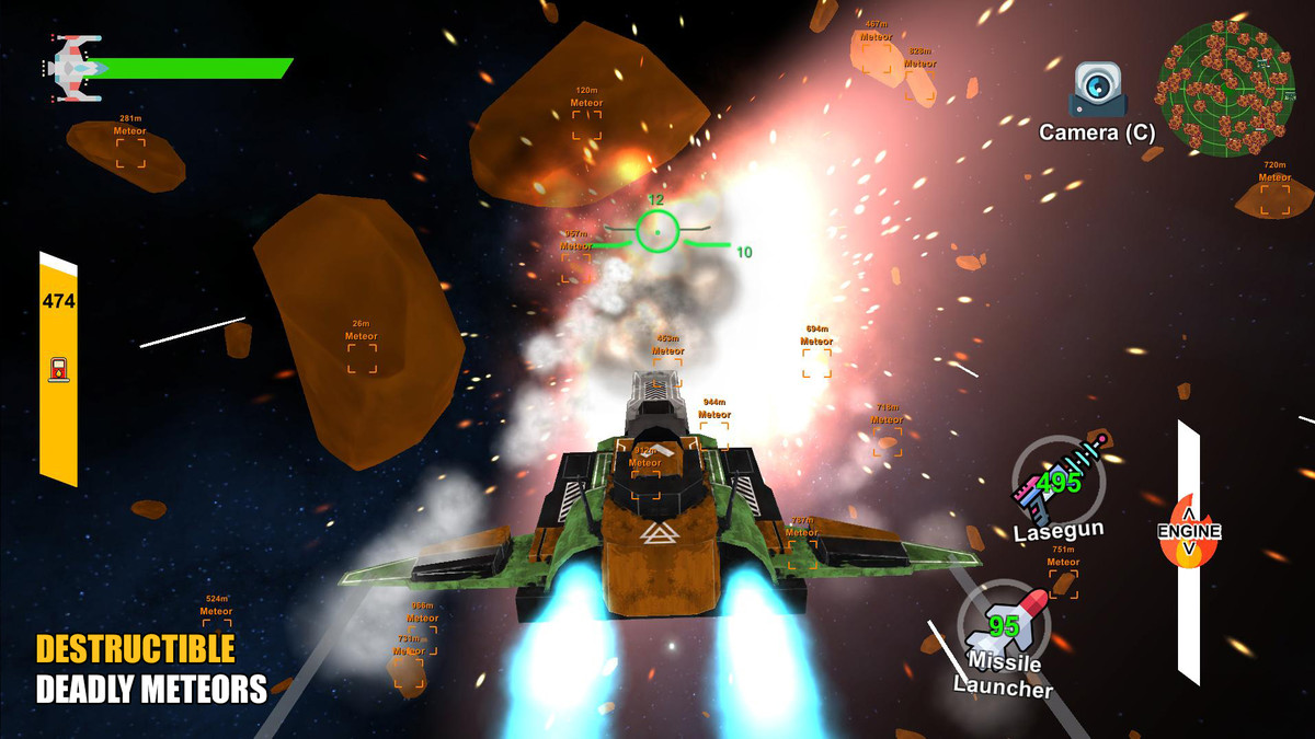 3D Spaceship Controller with Modular Weapon System for Mobile & PC