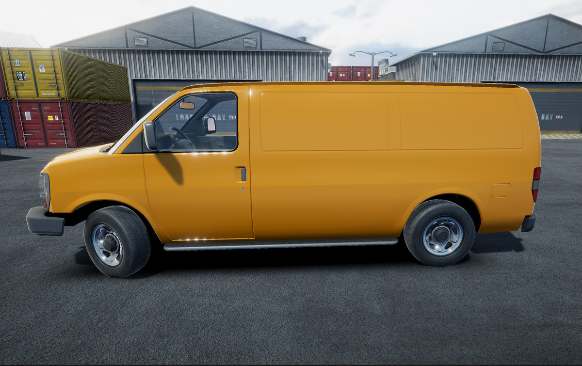 Industrial american van