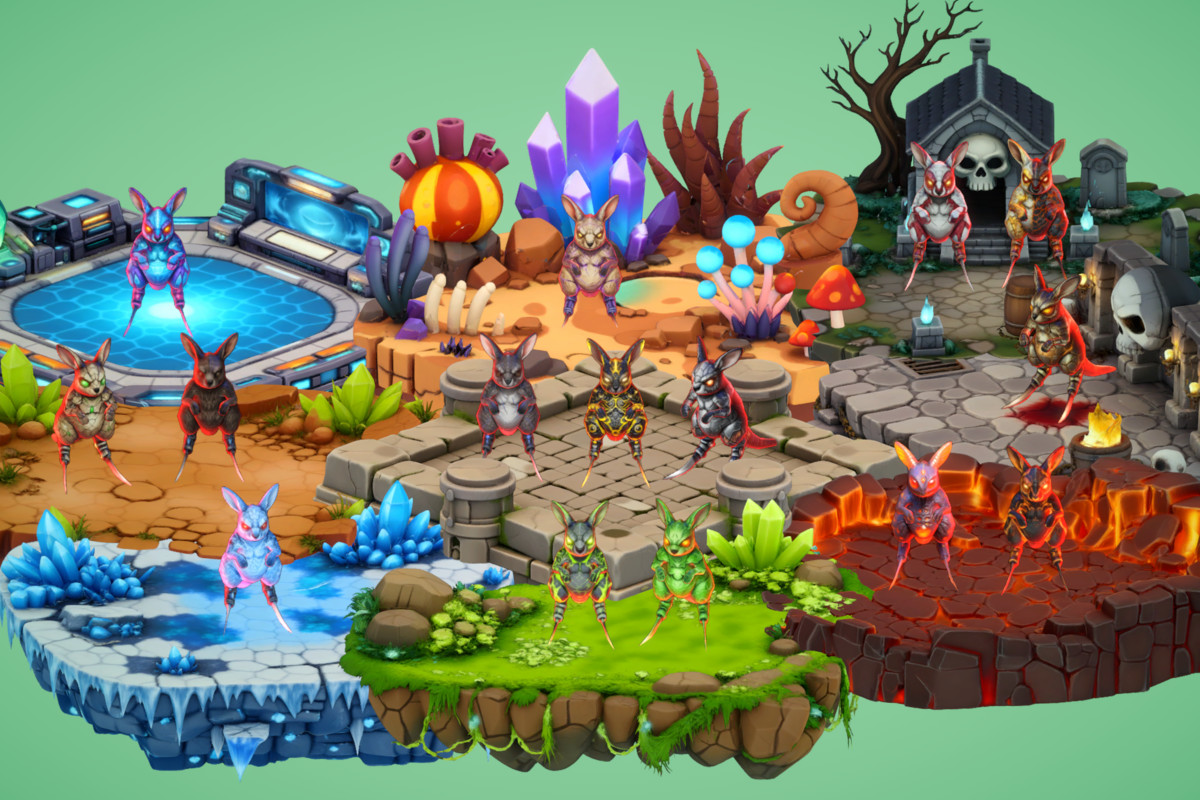 Fantasy Monster Evolution Pack 25-26–27 – Game Ready Creatures | PixeliusVita