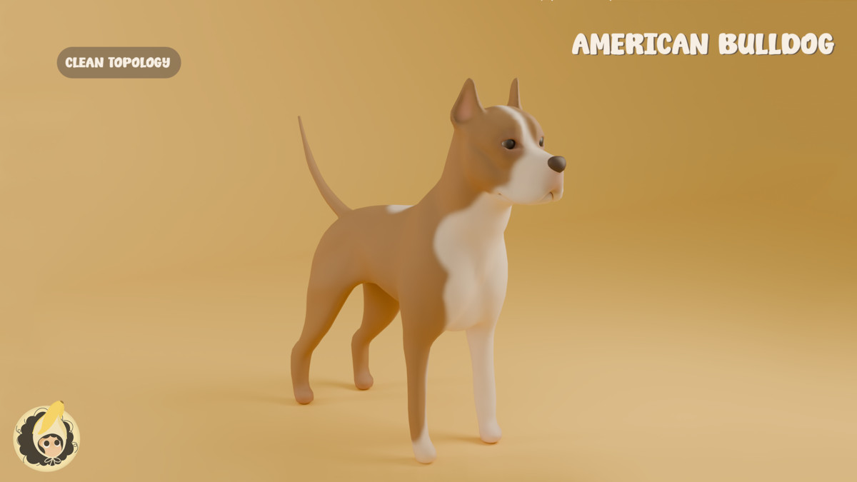 Animated American Bulldog