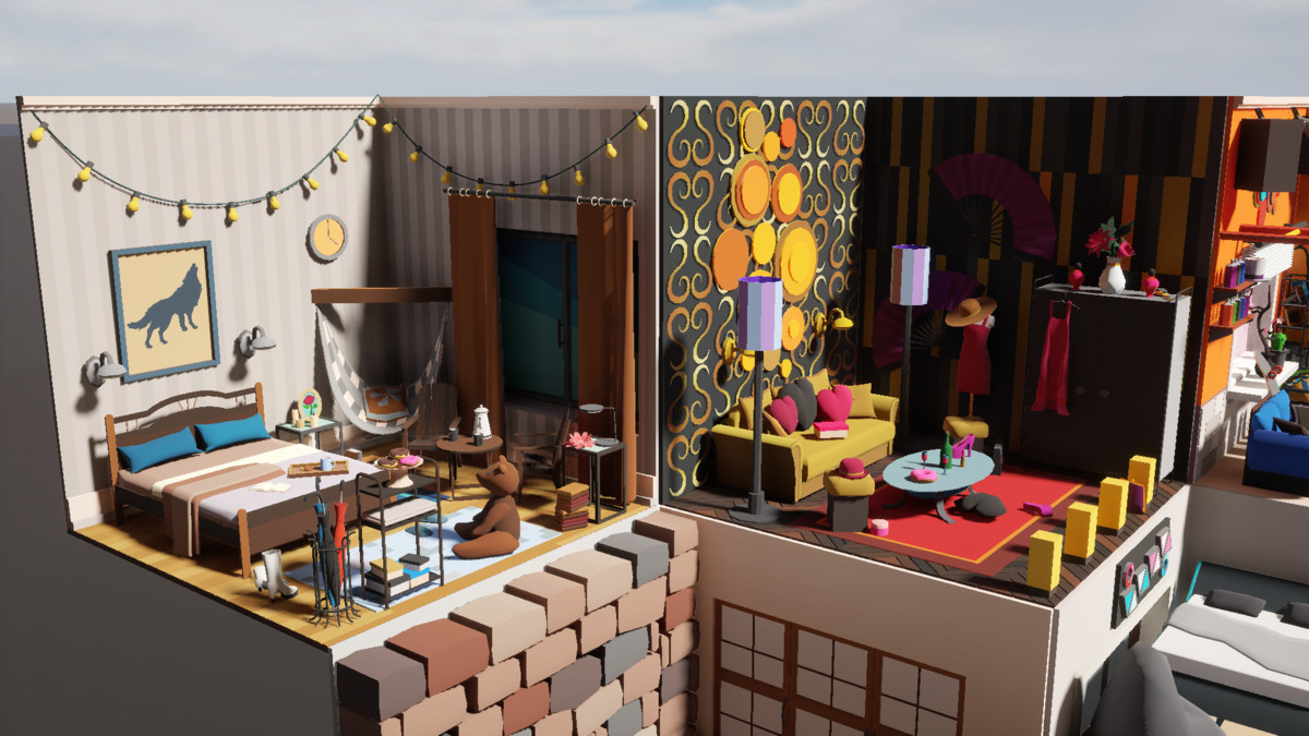 Low Poly 15 Rooms 1000+ objects Vol.1