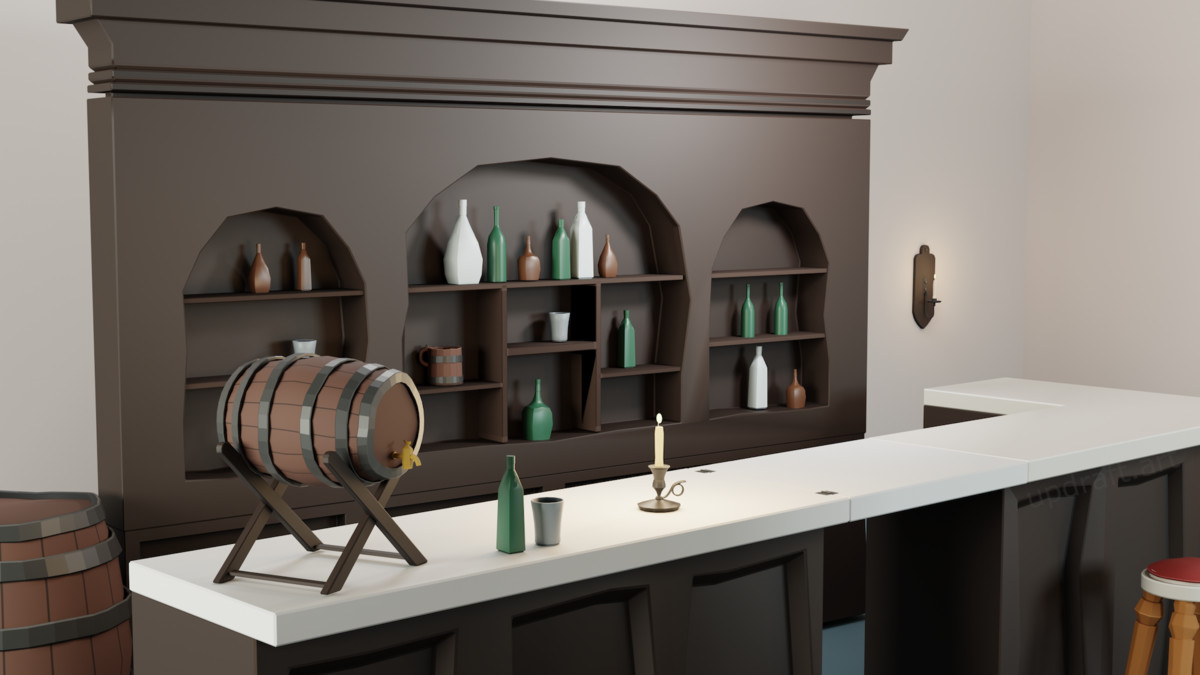 Stylized Tavern & Inn Props (30+) – Medieval Interior