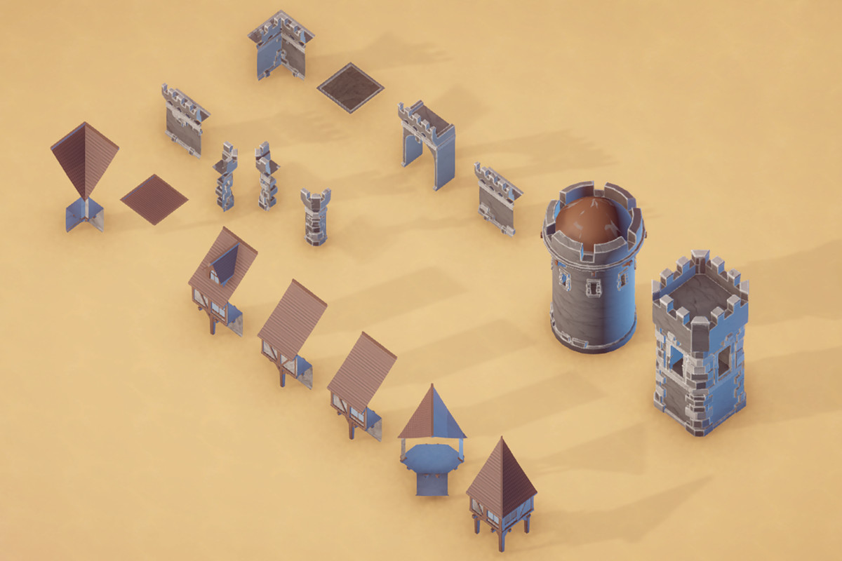 Stylized Castle Tileset