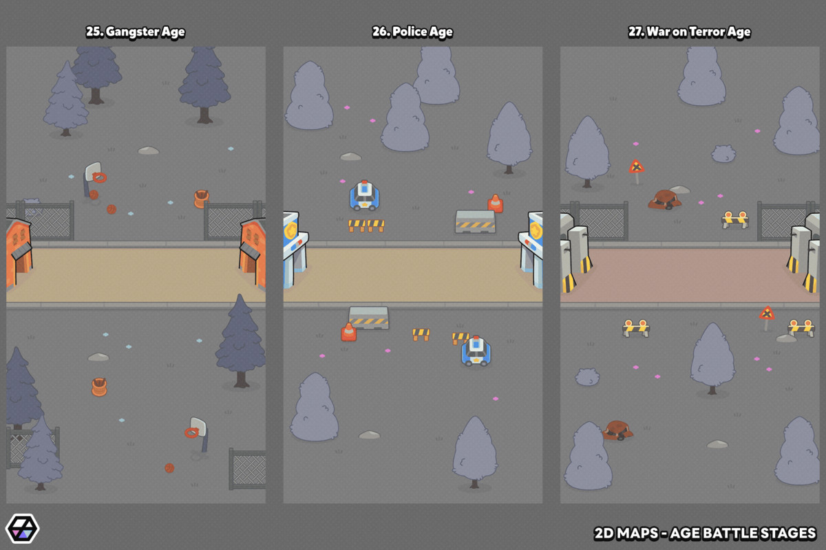 2D Maps - Age Battle Stages