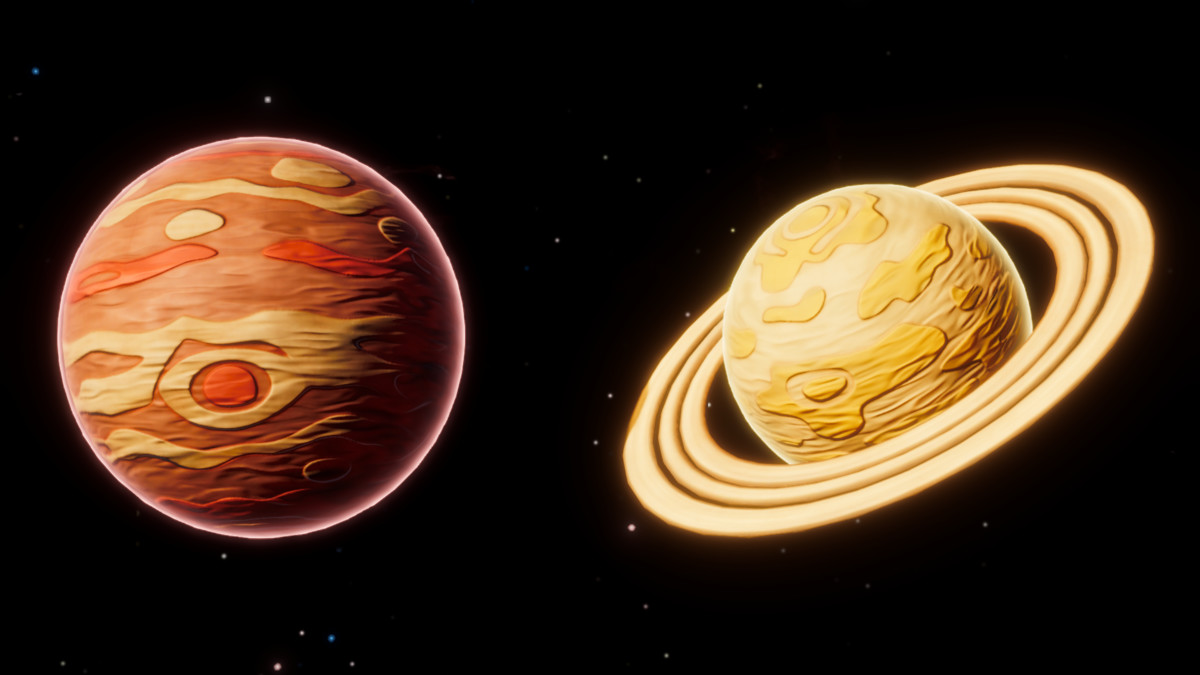 16 Stylized Planets Pack