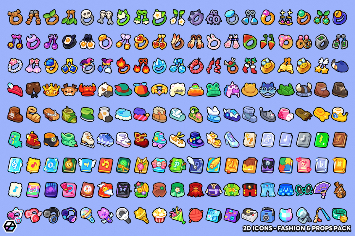 2D Icons - Fashion & Props Pack