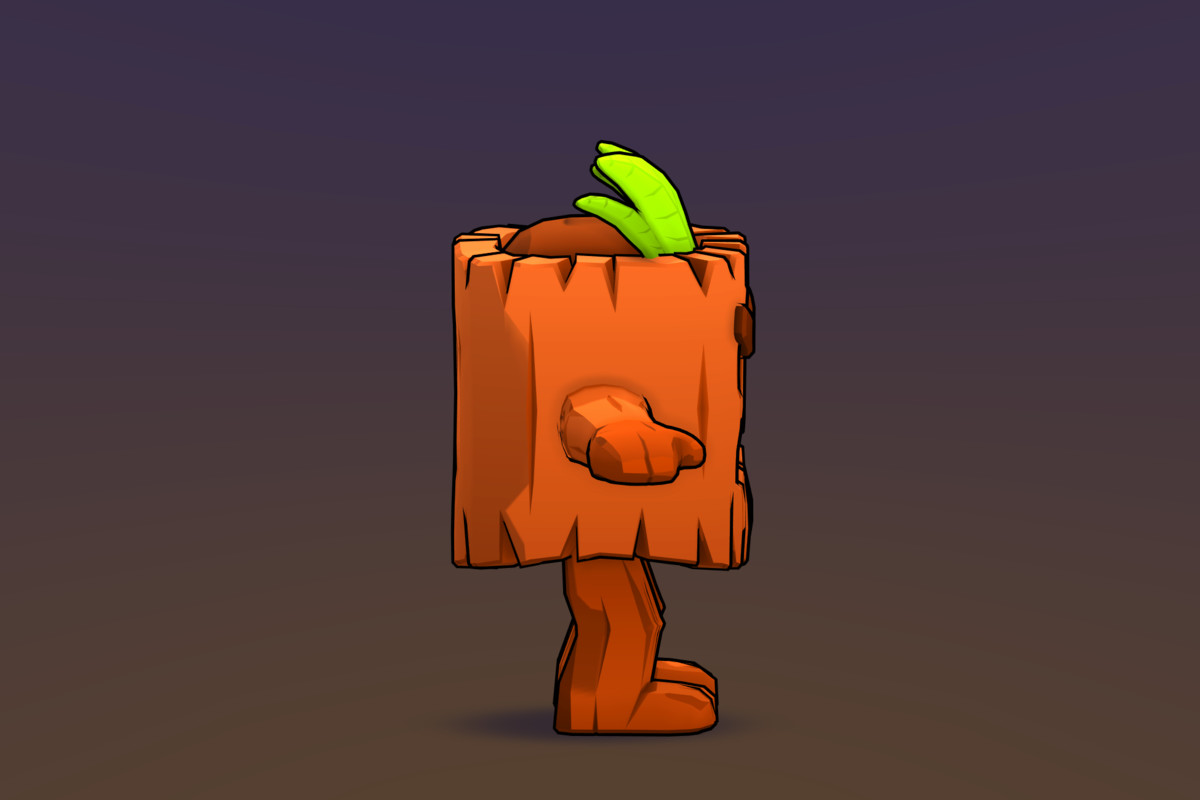 Animated Cartoon Jungle Monster| 9 Animations + Matcap Toon Shader
