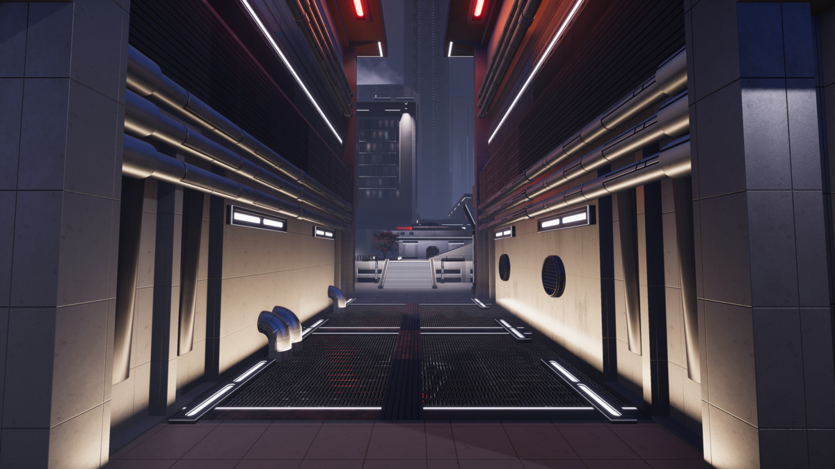 Science Fiction Brutalist City