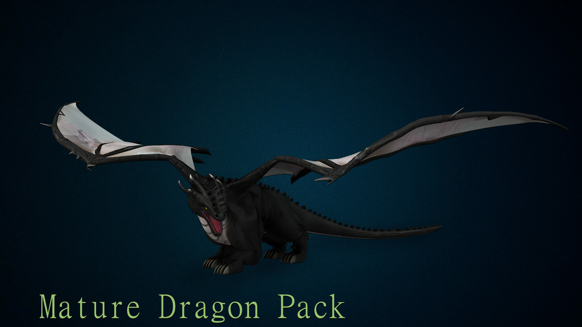 3D Mature Dragon Pack