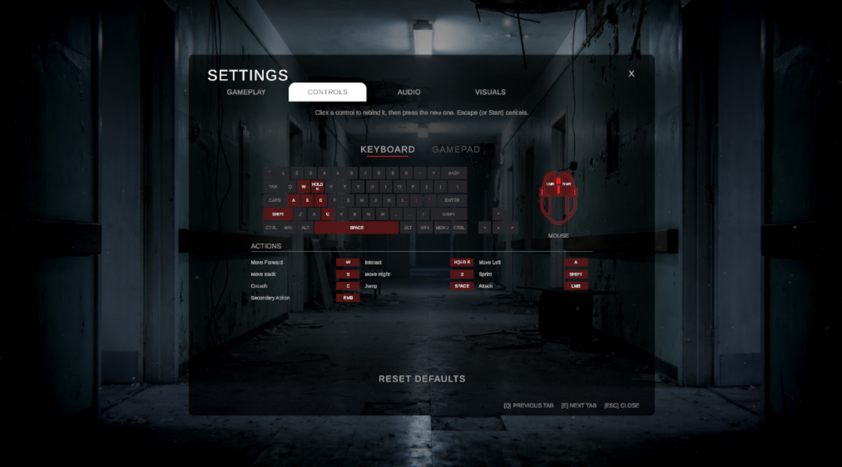 Horror Main Menu UI