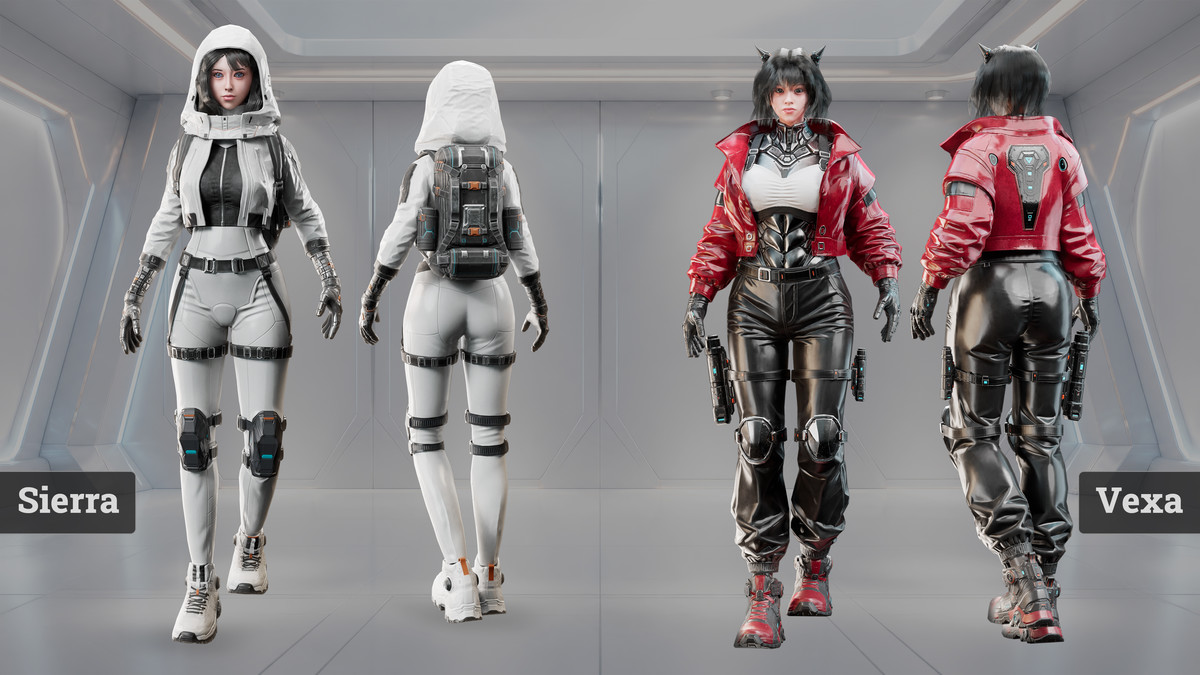 Cyberpunk & Sci‑Fi Female Operatives - Volume 1