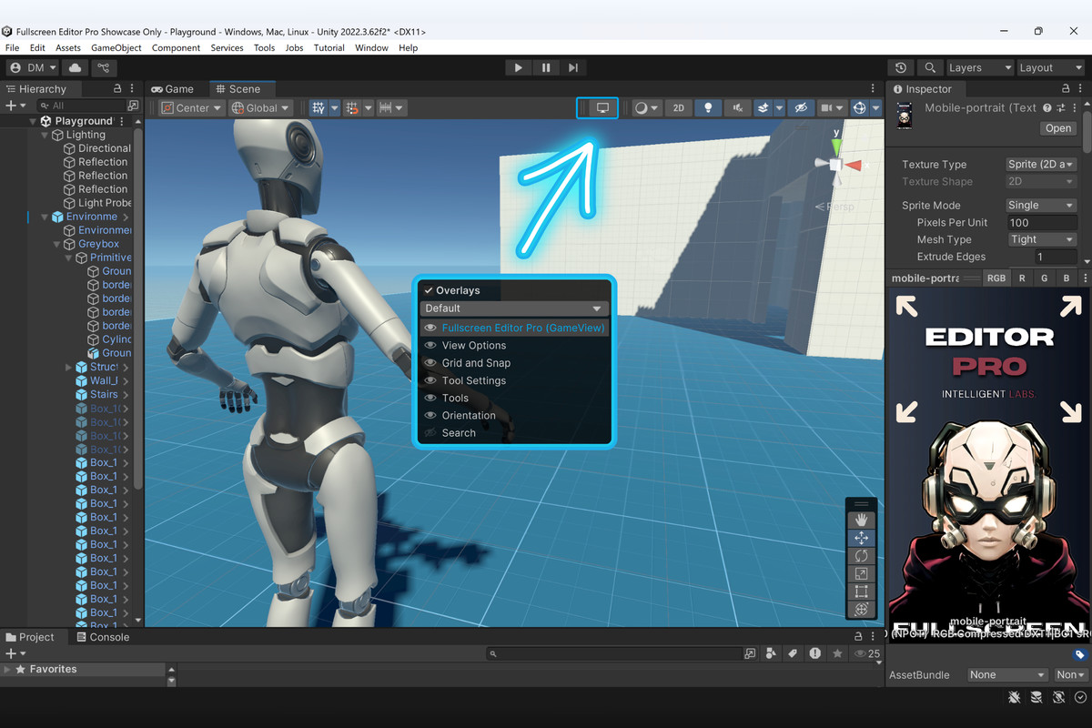 Fullscreen Editor Pro
