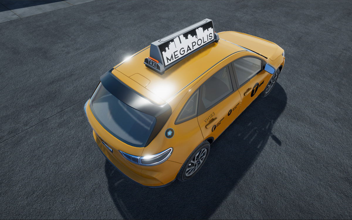 Yellow SUV taxi