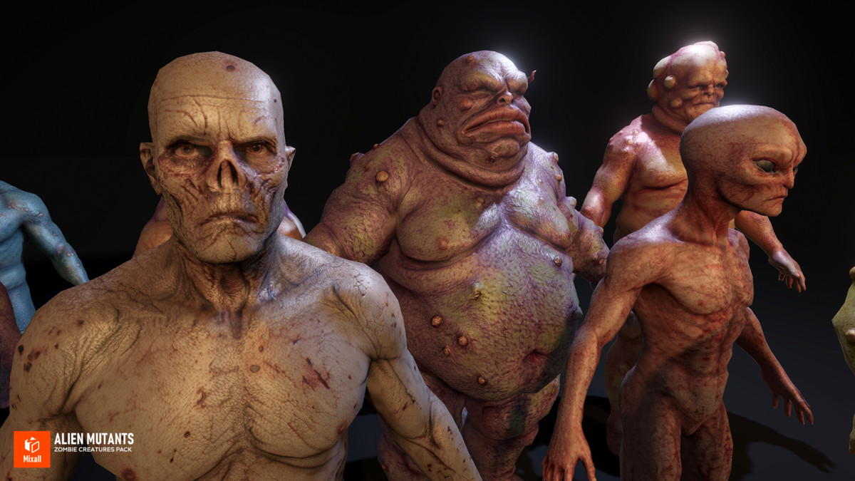 Alien Mutants - Zombie Creatures Pack