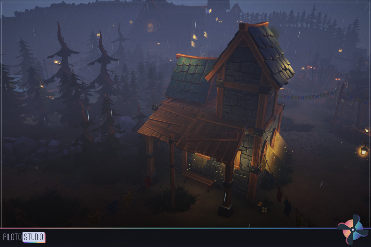 Mega Stylized PBR Environment Pack +500 Assets - Modular Houses, Water Shader