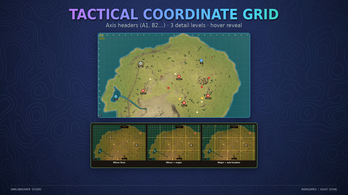 Map GUI Pro - Minimap, Map & Compass