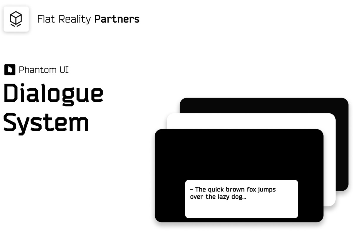 Phantom UI: Dialogue System - Lightweight TMP Narrative Framework